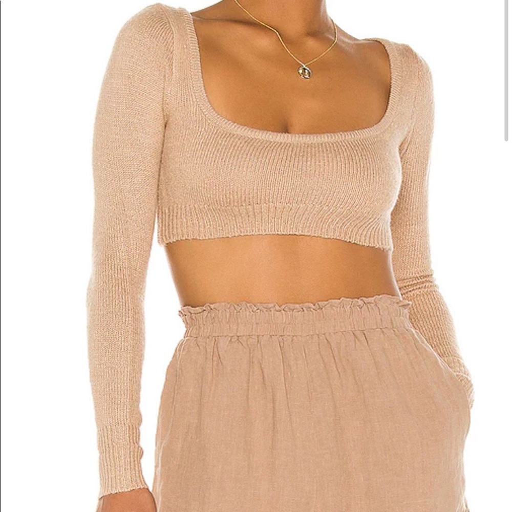 Lovers + Friends / Revolve “ Hailee Crop Sweater”